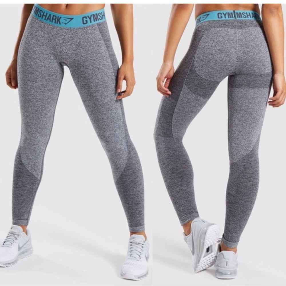 EUC Gymshark Flex High Waisted Seamless Leggings Gray Marl XS
